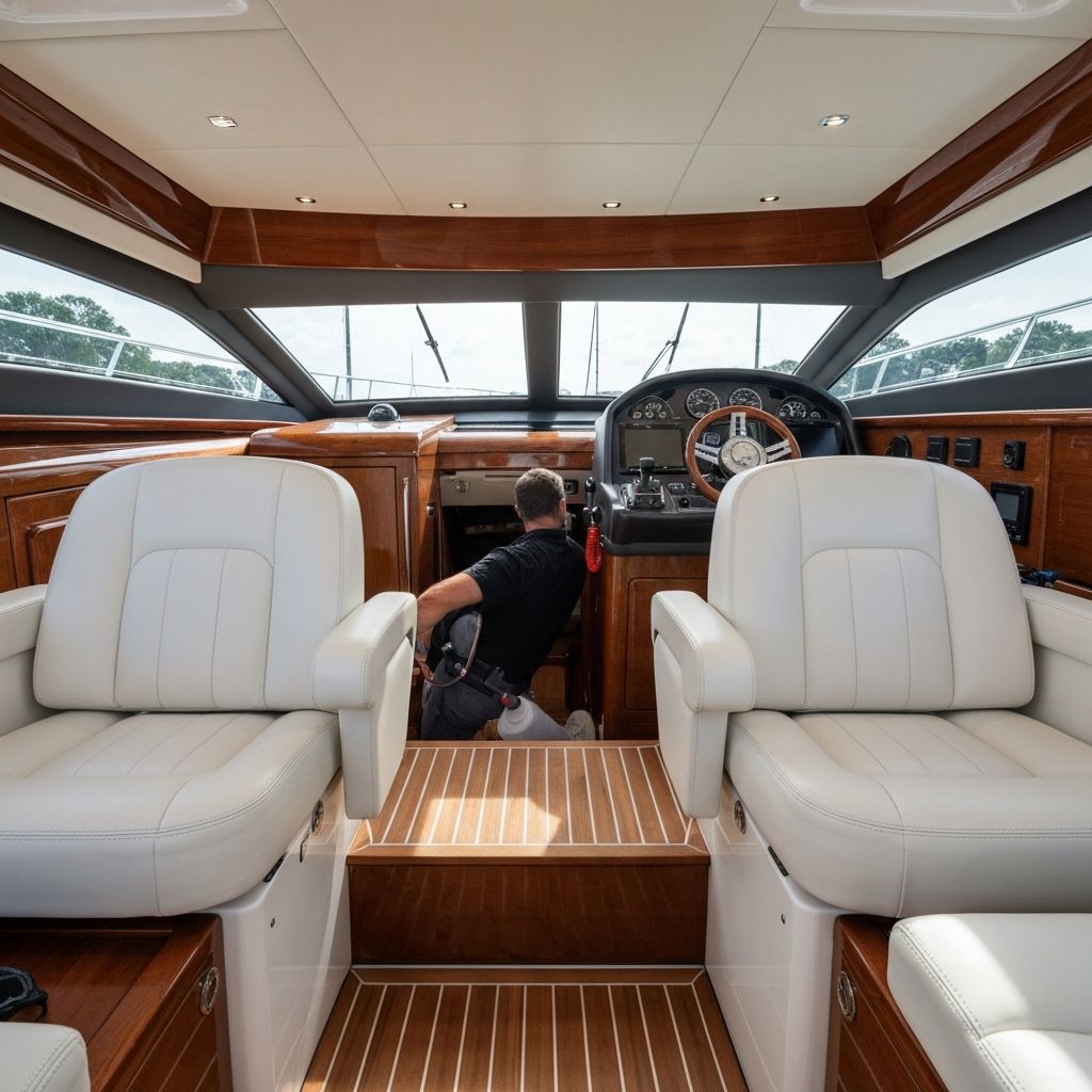 Premium boat interior detailing