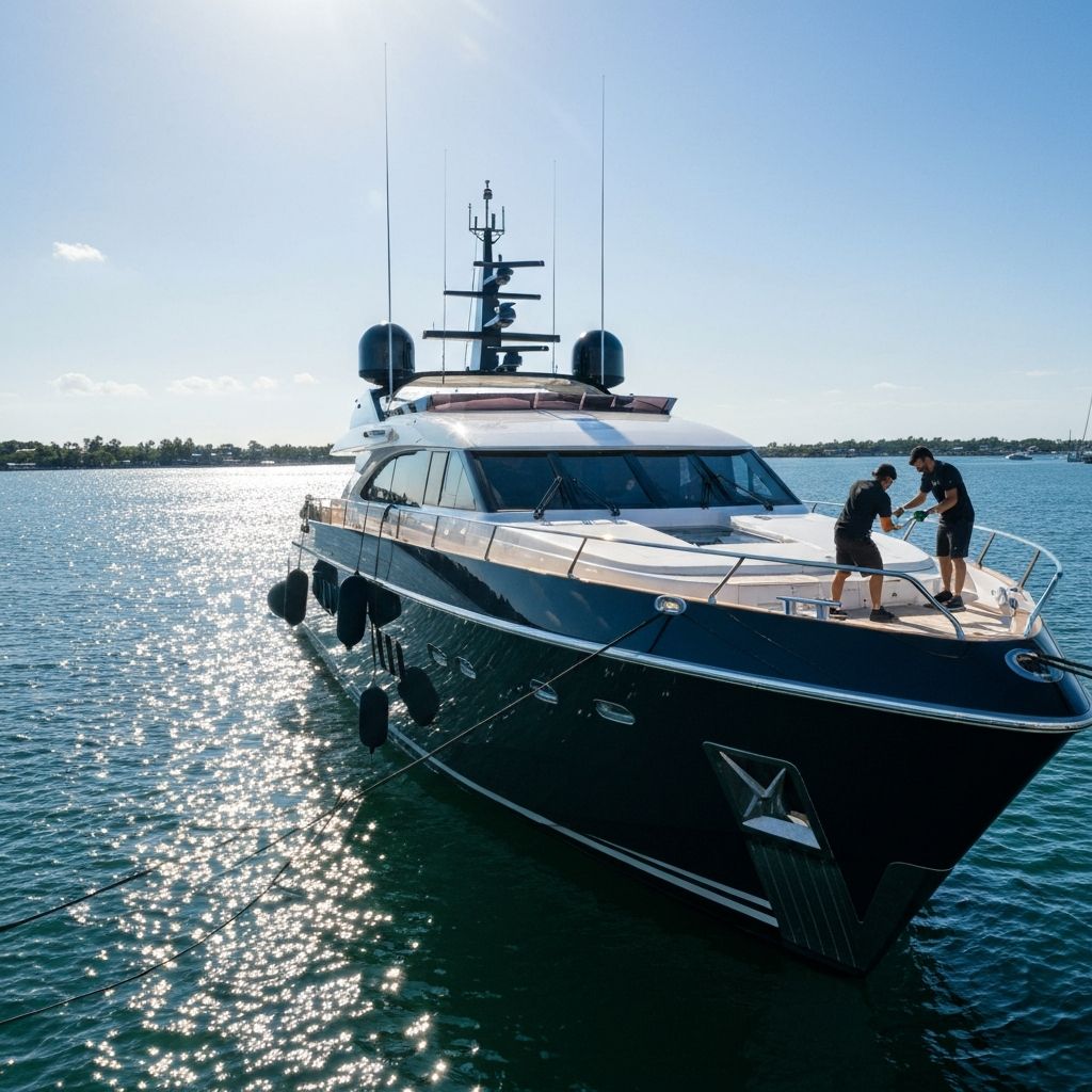 Professional boat detailing service